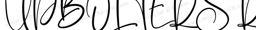 UPBOLTERS Regular字体转换